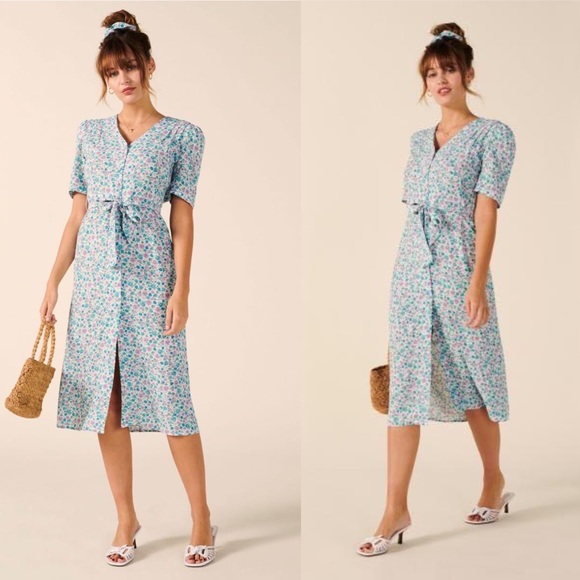 Rouje Floral Midi Dress - Picture 2 of 9